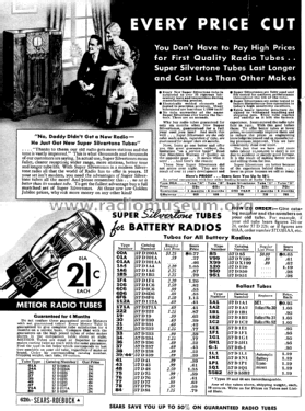 Silvertone Radio Tubes Catalogs #160 - #183, etc.; Sears, Roebuck & Co. (ID = 1275446) Power-S