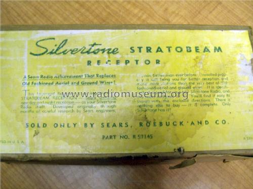 Silvertone Stratobeam Receptor R 57145; Sears, Roebuck & Co. (ID = 1479206) Antenny