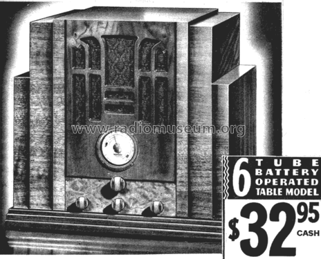 Silvertone 1850 World's Fair Table Model Order= 57FM 1850; Sears, Roebuck & Co. (ID = 1269666) Radio