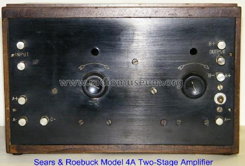 Two-Stage Amplifier Model 4A; Sears, Roebuck & Co. (ID = 980241) Ampl/Mixer