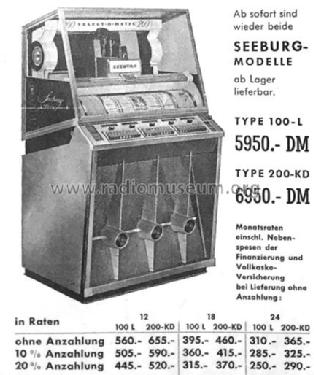 Jukebox Musikautomat Select-O-Matic KD-200; Seeburg Corp., J. P. (ID = 2038411) R-Player