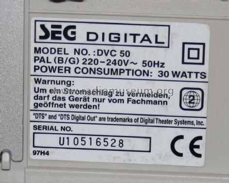 VCR / DVD Combination DVC-50; SEG, Schmid (ID = 1649843) R-Player