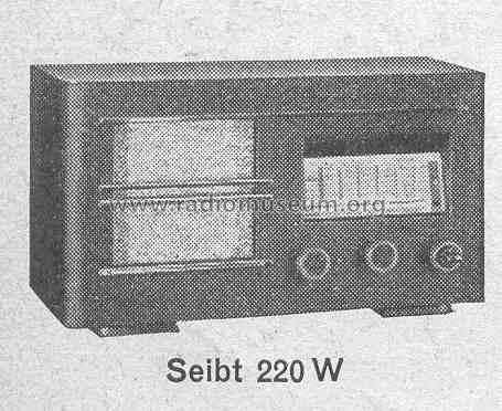 220W; Seibt, Dr. Georg (ID = 377262) Radio