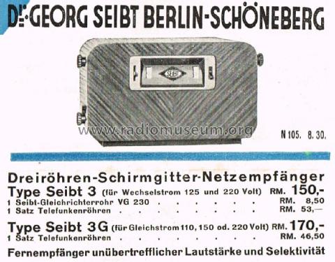 3G; Seibt, Dr. Georg (ID = 1880792) Radio