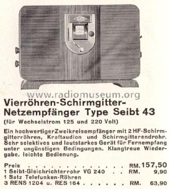 43; Seibt, Dr. Georg (ID = 1385301) Radio
