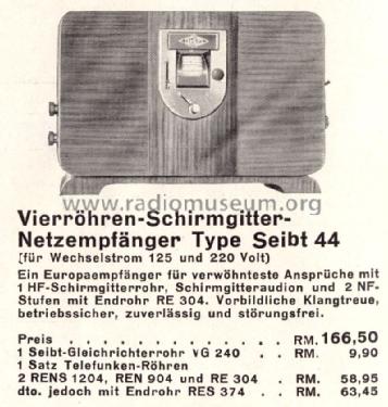44; Seibt, Dr. Georg (ID = 1385302) Radio