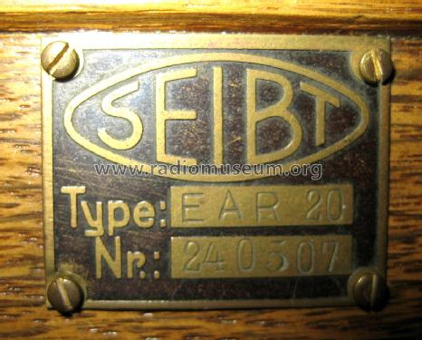 EAR20; Seibt, Dr. Georg (ID = 2516462) Radio