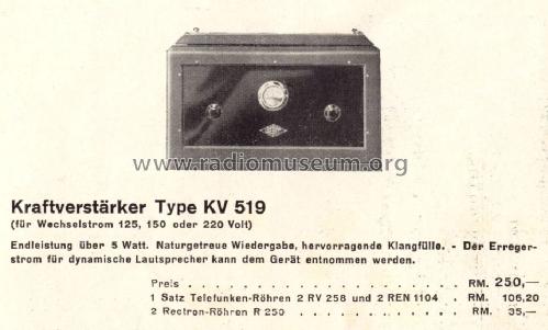 KV519; Seibt, Dr. Georg (ID = 1385255) Ampl/Mixer