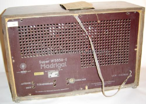 Madrigal W5650-E; Seibt, Dr. Georg (ID = 157271) Radio