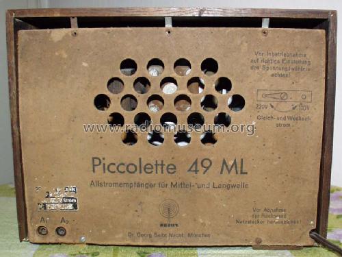 Piccolette 49 ML; Seibt, Dr. Georg (ID = 70489) Radio