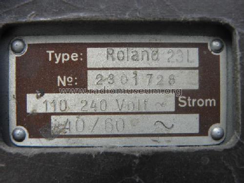 Roland 23L; Seibt, Dr. Georg (ID = 1683150) Radio