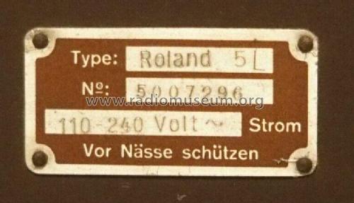 Roland 5L; Seibt, Dr. Georg (ID = 2964182) Radio