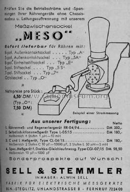 Mess-Zwischensockel MESO; Sell & Stemmler SST; (ID = 1546035) Equipment