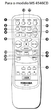 Toshiba Mini Hi-Fi system MS4546CD; SEMP -TCL, Toshiba, (ID = 1974073) Radio