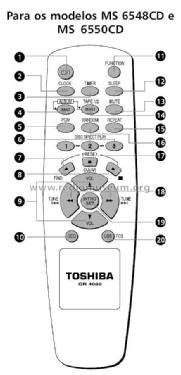 Toshiba Mini Hi-Fi system MS 6548CD; SEMP -TCL, Toshiba, (ID = 1989603) Radio