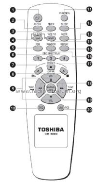 Toshiba Mini Hi-Fi system MS6630CD; SEMP -TCL, Toshiba, (ID = 2613107) Radio