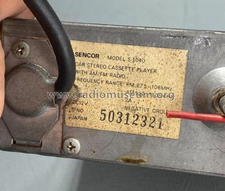 Car Cassette Player with AM/FM Radio S-1040; Sencor brand; Europe (ID = 2888449) Car Radio