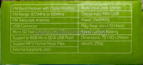 Multi-function Digital MP3 FM Radio SRD 215 B and W; Sencor brand; Europe (ID = 2950011) Radio