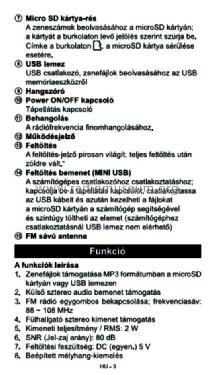 Multi-function Digital MP3 FM Radio SRD 215 B and W; Sencor brand; Europe (ID = 2652159) Radio