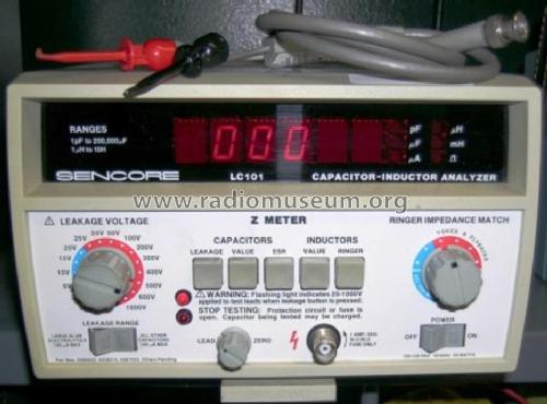 Capacitor-Inductor Analyser LC101; Sencore; Sioux Falls (ID = 879541) Equipment