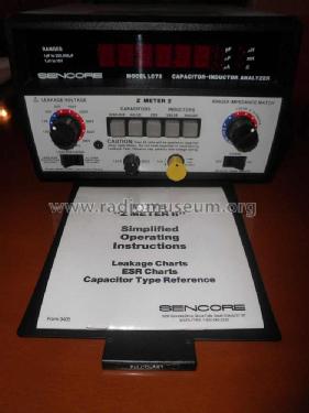 Capacitor-Inductor Analyzer LC-75; Sencore; Sioux Falls (ID = 1140265) Equipment