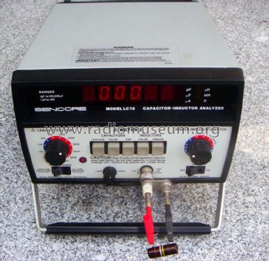 Capacitor-Inductor Analyzer LC-75; Sencore; Sioux Falls (ID = 844592) Equipment