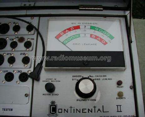 Continental II Tube Analyzer MU150; Sencore; Sioux Falls (ID = 532438) Equipment