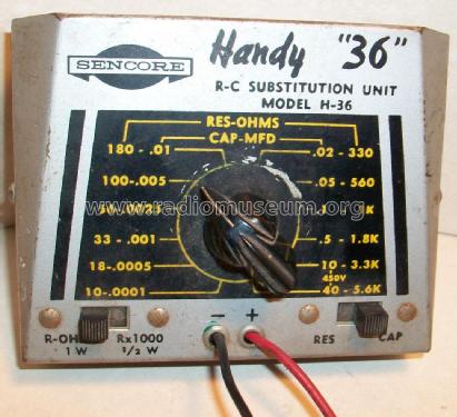 Handy '36' R-C Substitution Unit H-36; Sencore; Sioux Falls (ID = 1915483) Equipment
