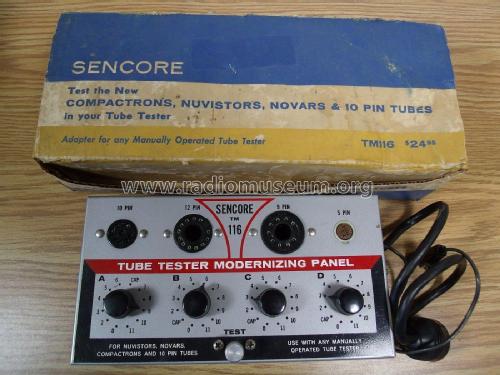 Tube Tester Modernizing Panel TM 116; Sencore; Sioux Falls (ID = 1985605) Ausrüstung