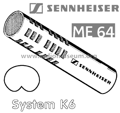 Elektret-Kondensatormikrofon-Modul ME64; Sennheiser (ID = 2858623) Microphone/PU