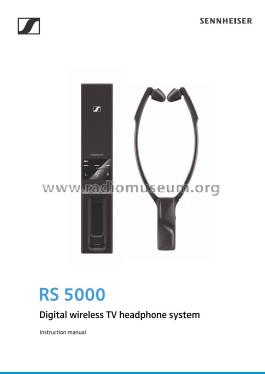 Digital Wireless TV Headphones RS5000 ; Sennheiser (ID = 3029796) Speaker-P