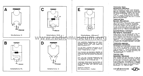 Dynamisches Handmikrofon MD4-2; Sennheiser (ID = 1768883) Mikrofon/TA