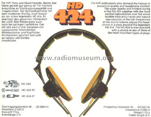 HD424; Sennheiser (ID = 762594) Speaker-P