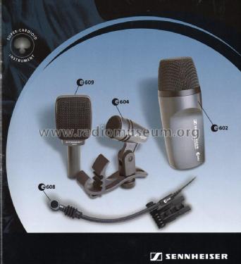 Instrumentenmikrofon e 608; Sennheiser (ID = 1836317) Microphone/PU