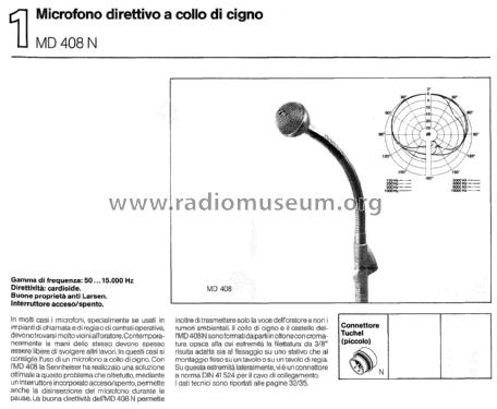 MD408; Sennheiser (ID = 2097534) Microphone/PU