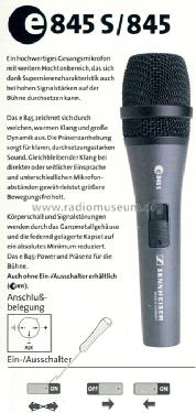 Mikrofon E845 S; Sennheiser (ID = 1298845) Microphone/PU