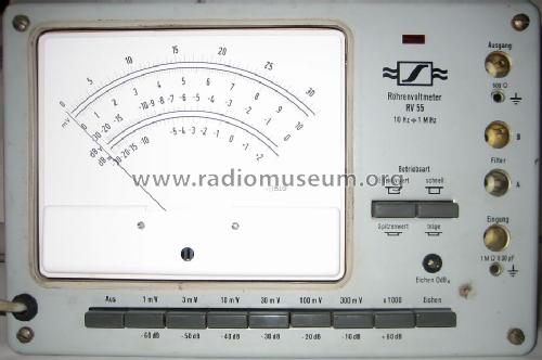 Röhrenvoltmeter RV55; Sennheiser (ID = 750625) Equipment