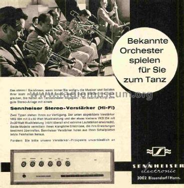 Stereo-Verstärker VKS-254; Sennheiser (ID = 1033655) Ampl/Mixer