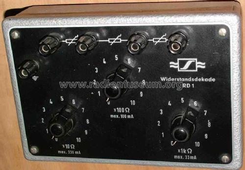 Widerstandsdekade RD1; Sennheiser (ID = 1372818) Equipment