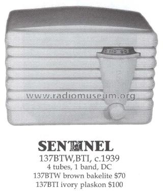 137BTI ; Sentinel Radio Corp. (ID = 1471758) Radio