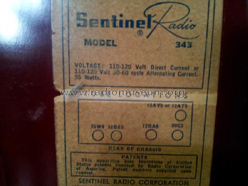 1U343 ; Sentinel Radio Corp. (ID = 1639899) Radio