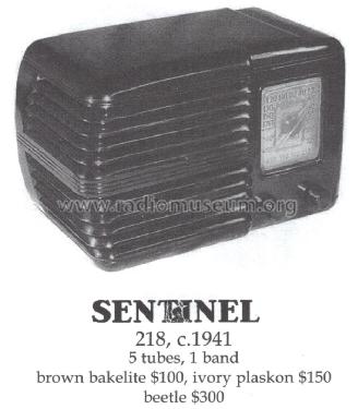 218-O ; Sentinel Radio Corp. (ID = 1471740) Radio