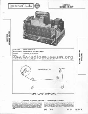 CR-739 ; Sentinel Radio Corp. (ID = 1735558) Radio