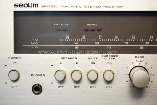 MW-LW-FM Stereo Receiver SR-3220; SeoUm, where? (ID = 1344785) Radio