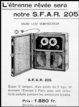 205; SFAR S.F.A.R.; Paris (ID = 696715) Radio