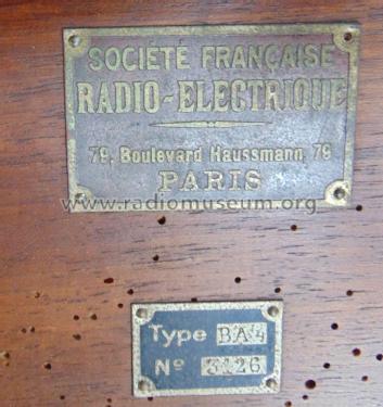 BA4; Radiola marque (ID = 1913884) Radio