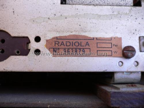 RA469; Radiola marque (ID = 1579519) Radio