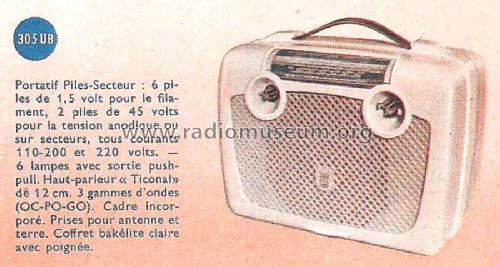 RA305UB; Radiola marque (ID = 2004861) Radio