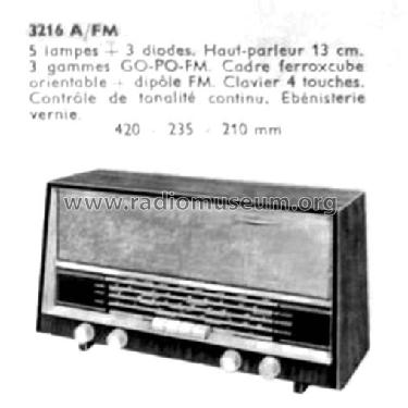 RA3216A/FM; Radiola marque (ID = 1508286) Radio
