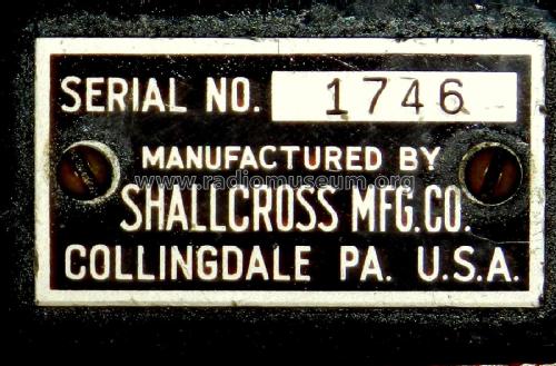 Four dial decade resistance box 825; Shallcross; (ID = 2736525) Equipment